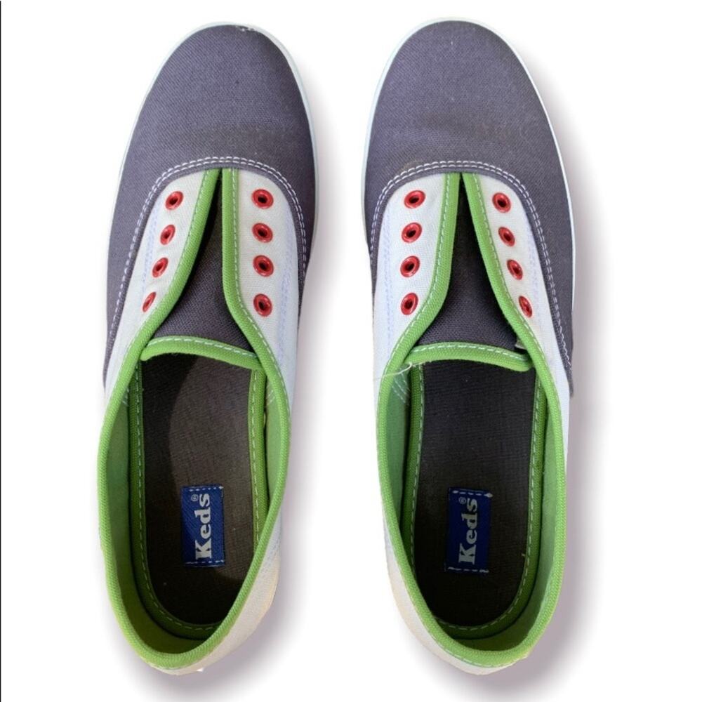 Keds Green and Gray Colorblock Shoes Size 7